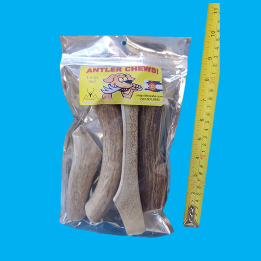 Antler Chews For Dogs, Packaged