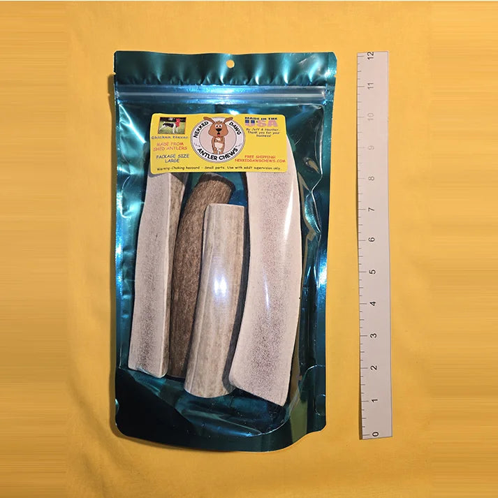Antler Chews For Dogs, Packaged