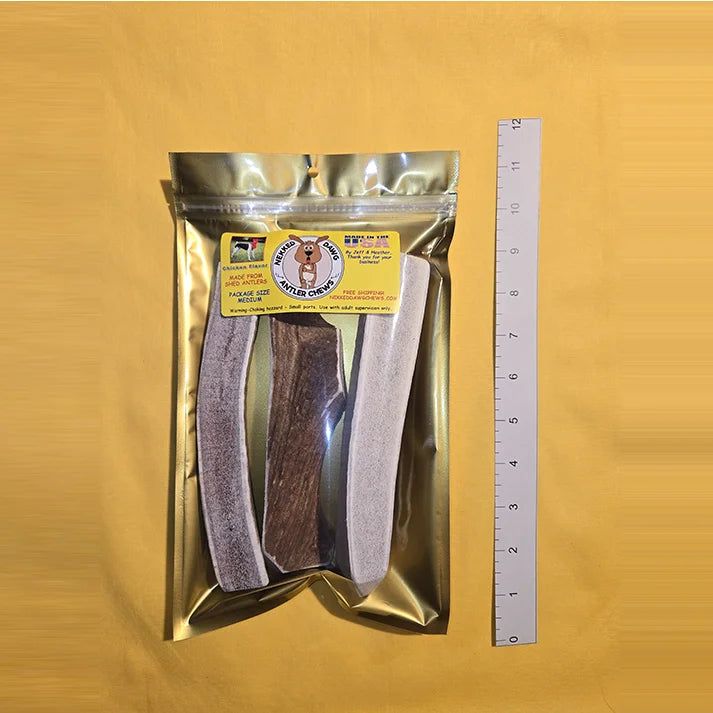 Antler Chews For Dogs, Packaged
